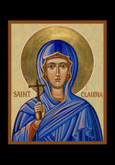 Holy Card - St. Claudia by J. Cole