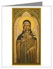 Note Card - St. Clare of Assisi by J. Cole