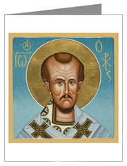 Custom Text Note Card - St. John Chrysostom by J. Cole