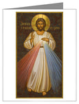Custom Text Note Card - Divine Mercy by J. Cole