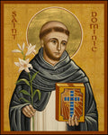 Wood Plaque - St. Dominic by J. Cole