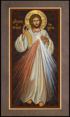 Wood Plaque Premium - Divine Mercy by J. Cole