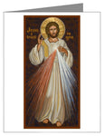Custom Text Note Card - Divine Mercy by J. Cole