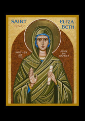 Holy Card - St. Elizabeth, Mother of John the Baptizer by J. Cole