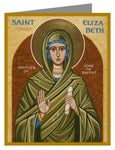Custom Text Note Card - St. Elizabeth, Mother of John the Baptizer by J. Cole