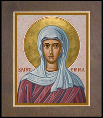 Wood Plaque Premium - St. Emma by J. Cole