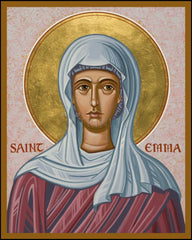 Wood Plaque - St. Emma by J. Cole