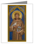 Custom Text Note Card - St. Francis of Assisi by J. Cole