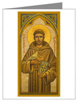 Custom Text Note Card - St. Francis of Assisi by J. Cole