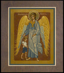 Wood Plaque Premium - Guardian Angel with Boy by J. Cole