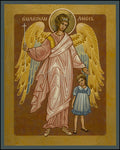 Wood Plaque - Guardian Angel with Girl by J. Cole
