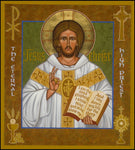 Wood Plaque - Jesus Christ - Eternal High Priest by J. Cole