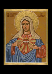 Holy Card - Immaculate Heart of Mary by J. Cole