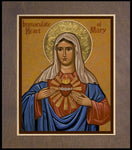 Wood Plaque Premium - Immaculate Heart of Mary by J. Cole
