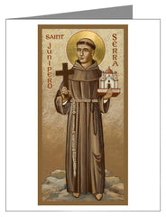 Custom Text Note Card - St. Junipero Serra by J. Cole