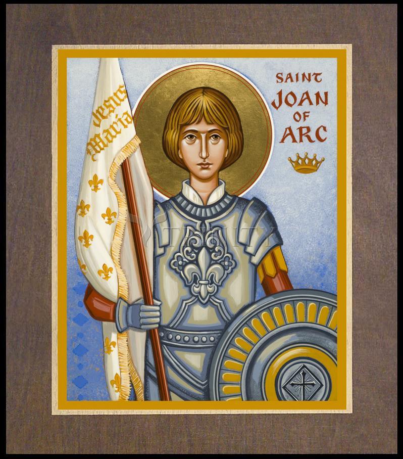 St. Joan of Arc - Wood Plaque Premium