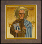 Wood Plaque Premium - St. Maximilian Kolbe by J. Cole