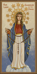 Wood Plaque - Our Lady Guardian of the Faith by J. Cole