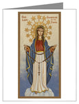 Note Card - Our Lady Guardian of the Faith by J. Cole