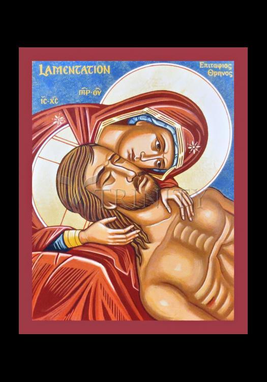 Lamentation - Holy Card