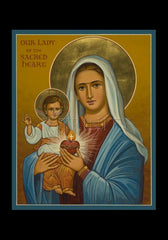 Holy Card - Our Lady of the Sacred Heart by J. Cole