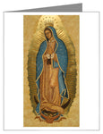 Custom Text Note Card - Our Lady of Guadalupe by J. Cole