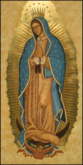 Wood Plaque - Our Lady of Guadalupe by J. Cole