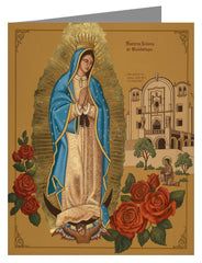 Custom Text Note Card - Our Lady of Guadalupe by J. Cole