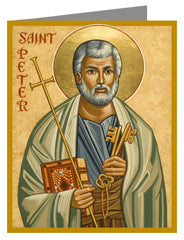 Custom Text Note Card - St. Peter by J. Cole