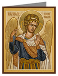Custom Text Note Card - St. Raphael Archangel by J. Cole