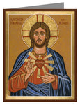 Custom Text Note Card - Sacred Heart by J. Cole