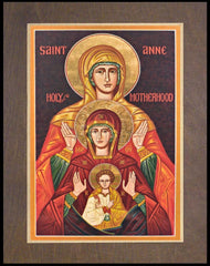 Wood Plaque Premium - St. Anne by J. Cole