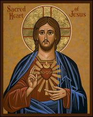 Wood Plaque - Sacred Heart by J. Cole