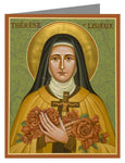 Custom Text Note Card - St. Thérèse of Lisieux by J. Cole