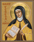 Wood Plaque - St. Teresa of Avila by J. Cole