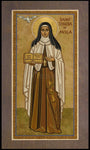 Wood Plaque Premium - St. Teresa of Avila by J. Cole