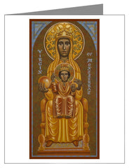 Note Card - Virgin of Montserrat - Black Madonna by J. Cole