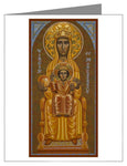 Custom Text Note Card - Virgin of Montserrat - Black Madonna by J. Cole