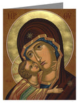 Custom Text Note Card - Virgin of Vladimir by J. Cole