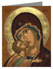 Custom Text Note Card - Virgin of Vladimir by J. Cole