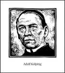 Wood Plaque - St. Adolf Kolping by J. Lonneman