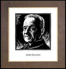 Wood Plaque Premium - St. André Bessette by J. Lonneman