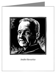 Custom Text Note Card - St. André Bessette  by J. Lonneman