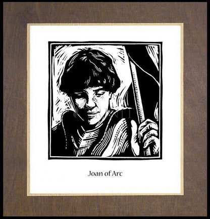 St. Joan of Arc - Wood Plaque Premium