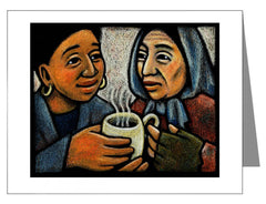 Custom Text Note Card - Blessed Are the Poor by J. Lonneman