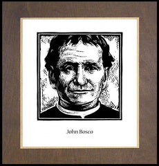 Wood Plaque Premium - St. John Bosco by J. Lonneman