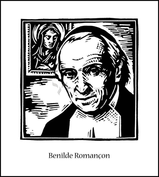 St. Benhilde Romançon - Wood Plaque