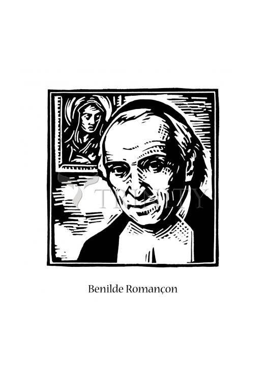 St. Benhilde Romançon - Holy Card