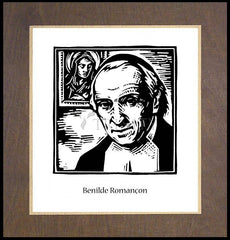 Wood Plaque Premium - St. Benhilde Romançon by J. Lonneman