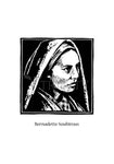 Holy Card - St. Bernadette Soubirous by J. Lonneman